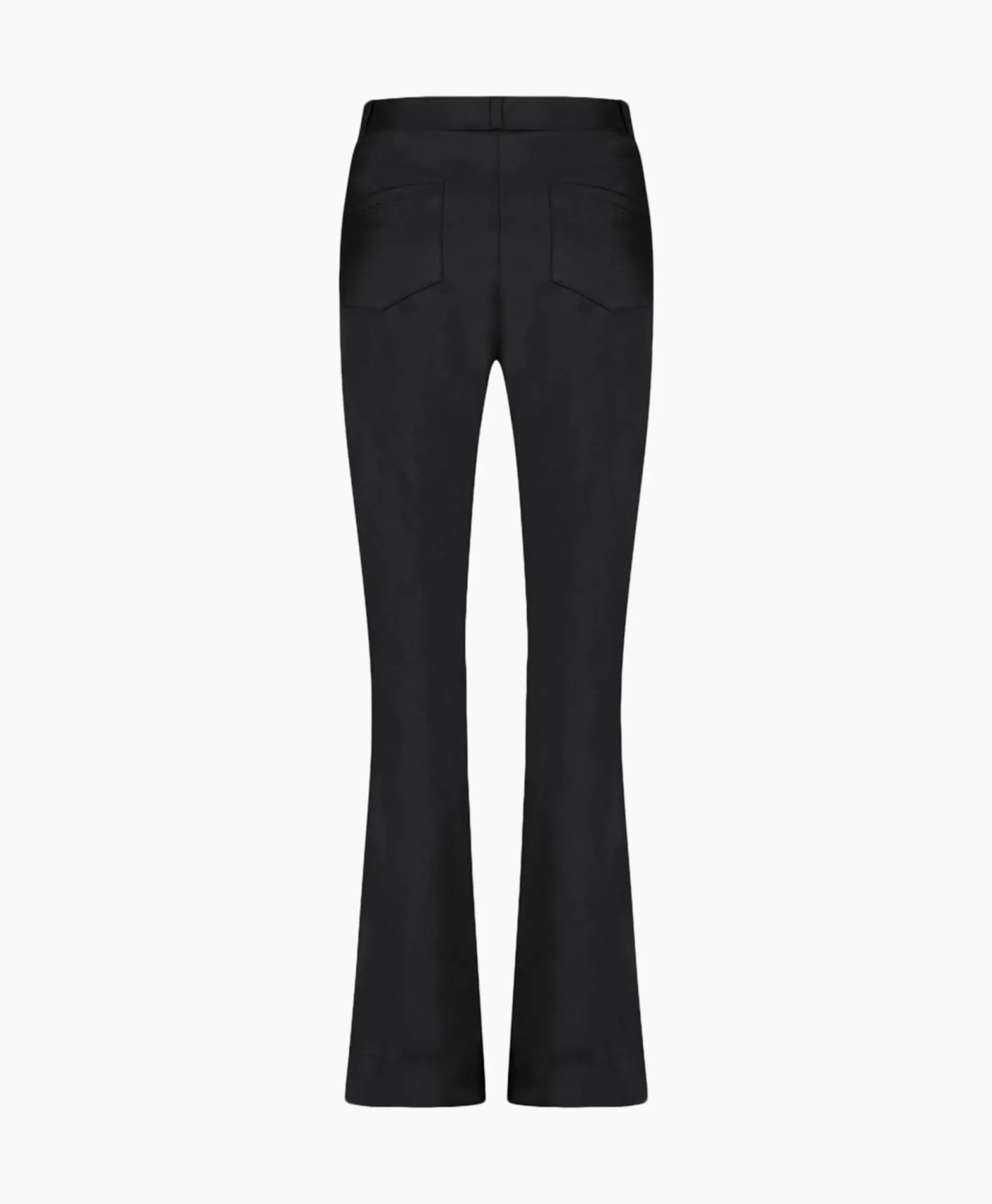 Broeken^Studio Anneloes Broek Lio Shiny Bnd Flair Trousers Zwart