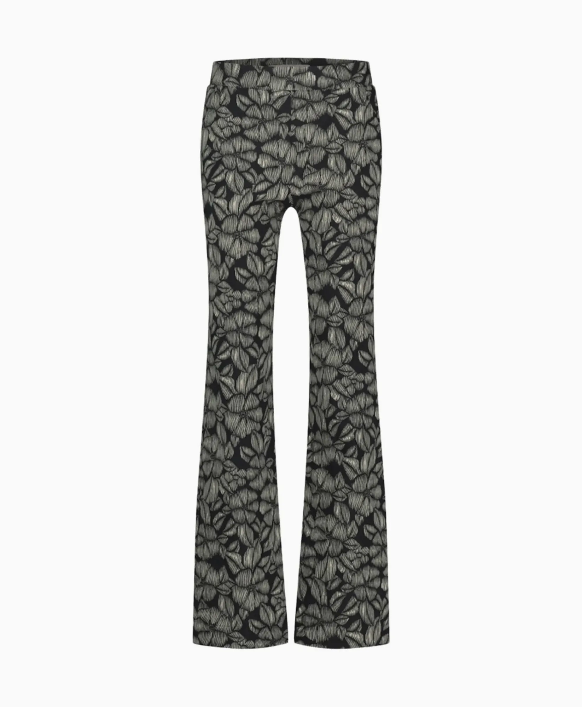 Broeken^Studio Anneloes Broek Marilon Flower Trousers Zand