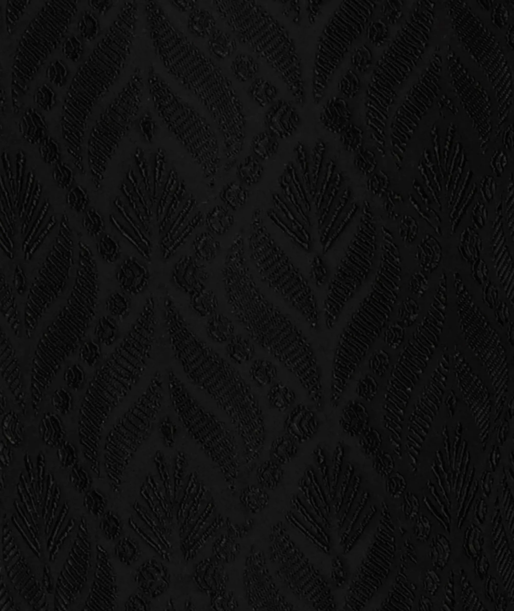 Broeken^Studio Anneloes Broek Mira Ornament Jacquard Trousers Zwart