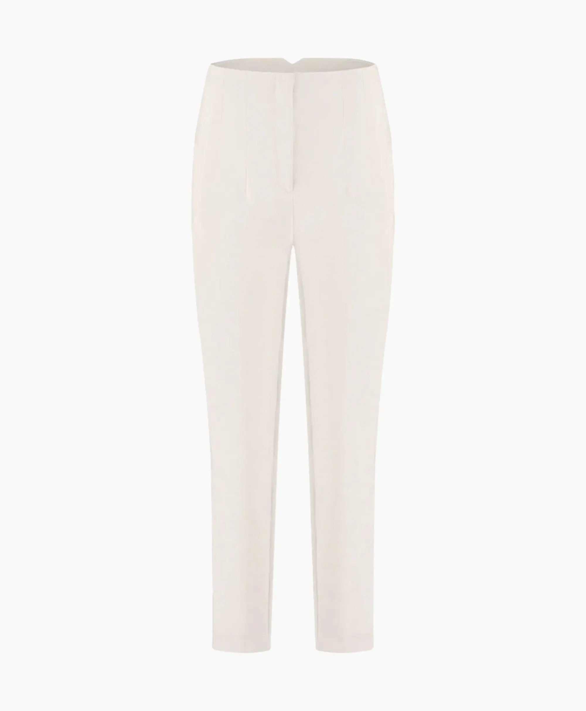 Broeken^Studio Anneloes Broek Nine Shiny Bonded Trousers Off White