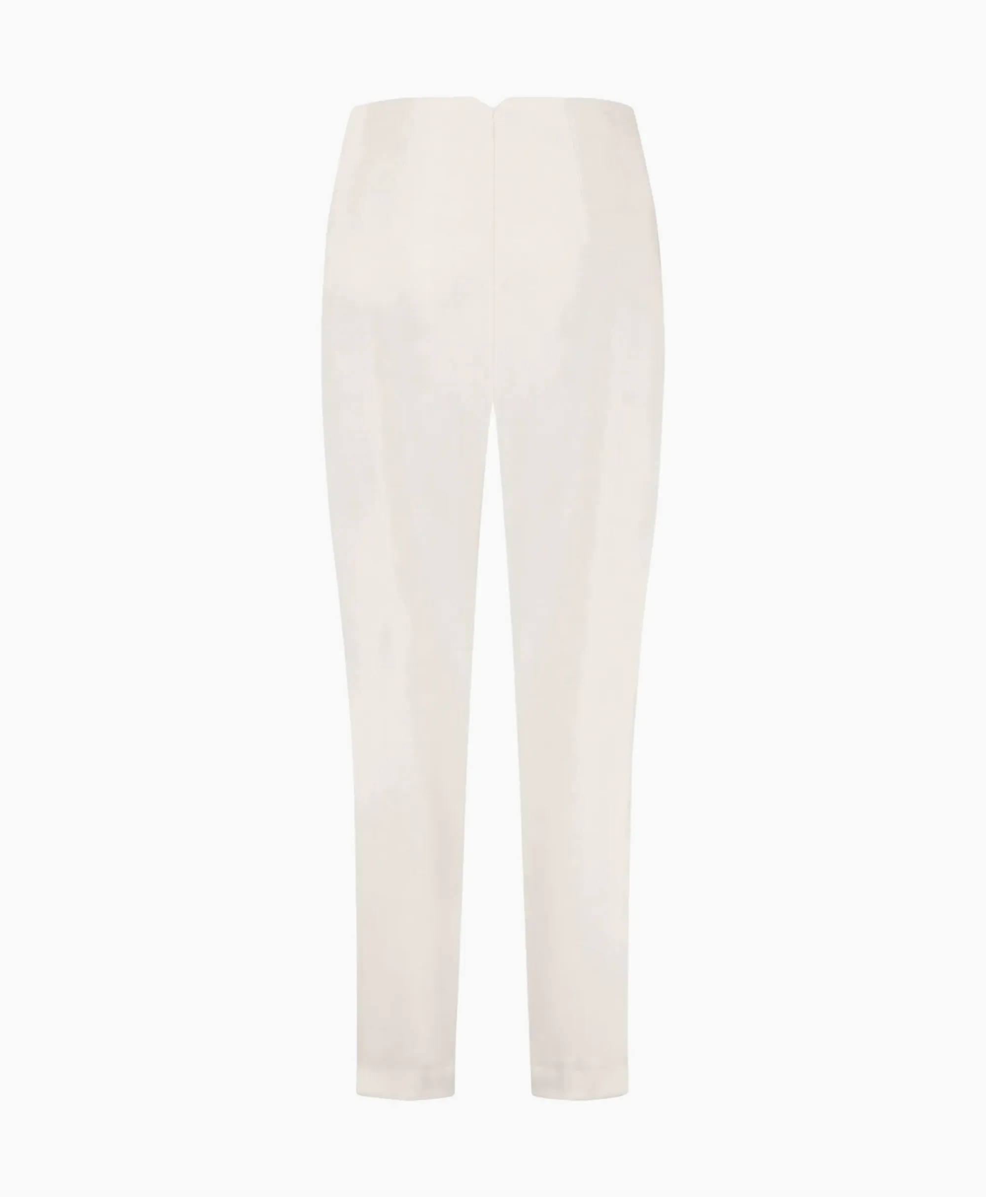 Broeken^Studio Anneloes Broek Nine Shiny Bonded Trousers Off White