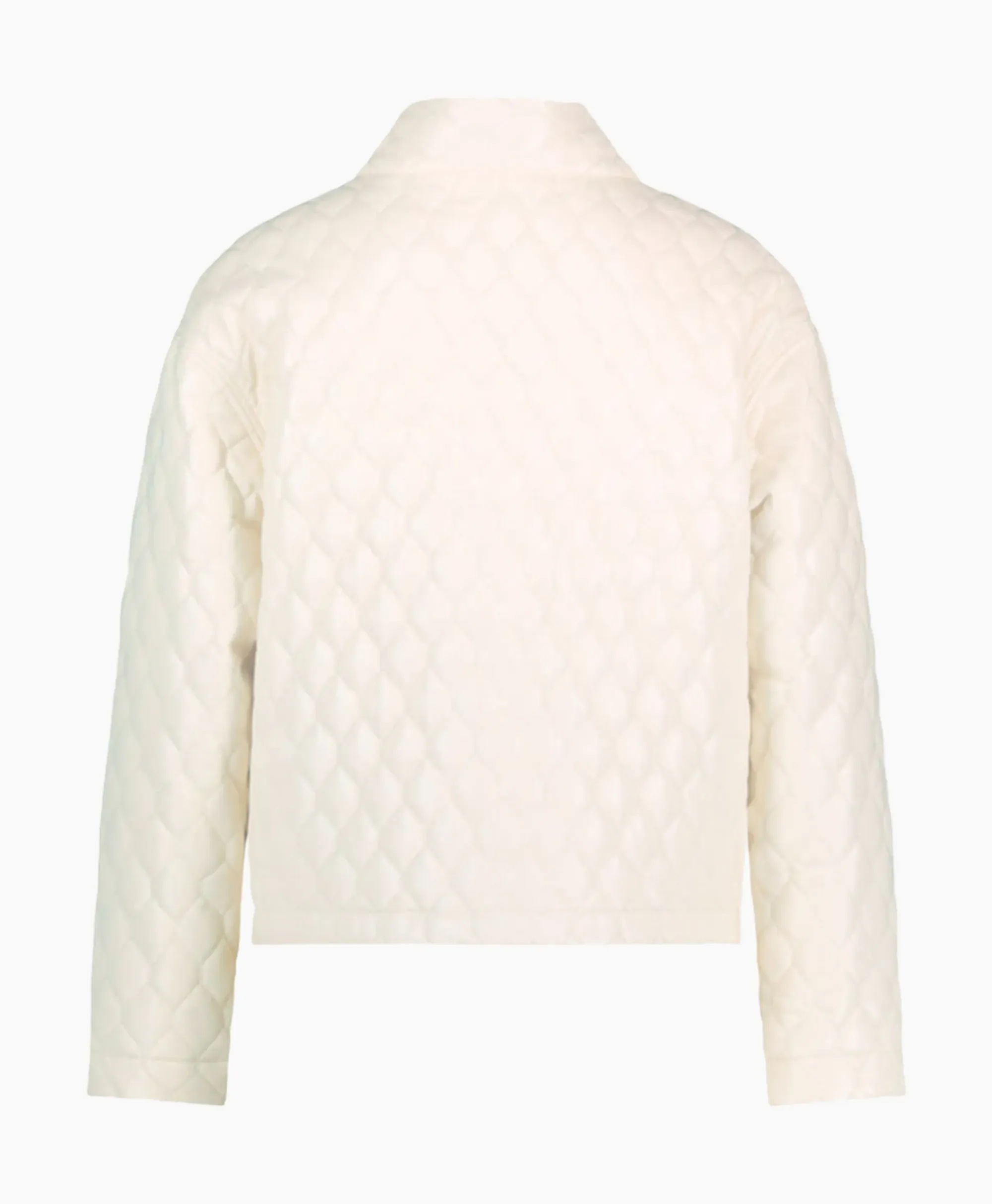 Jassen^Studio Anneloes Jack James Quilted Leather Jacket Off White