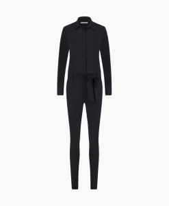 Jumpsuits^Studio Anneloes Jumpsuit Angelique Ls Donker Blauw
