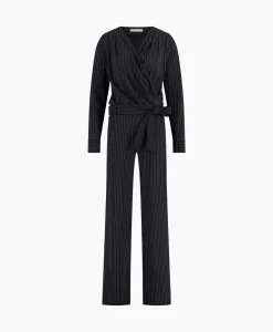 Jumpsuits^Studio Anneloes Jumpsuit Malia Pinstripe Zwart Dessin