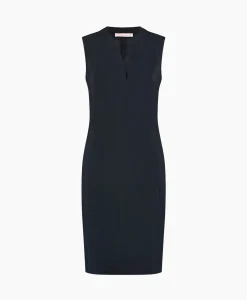 Jurken^Studio Anneloes Jurk Simplicity Sls Dress Donker Blauw