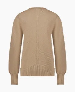 Truien^Studio Anneloes Pullover Erika Rib Zand