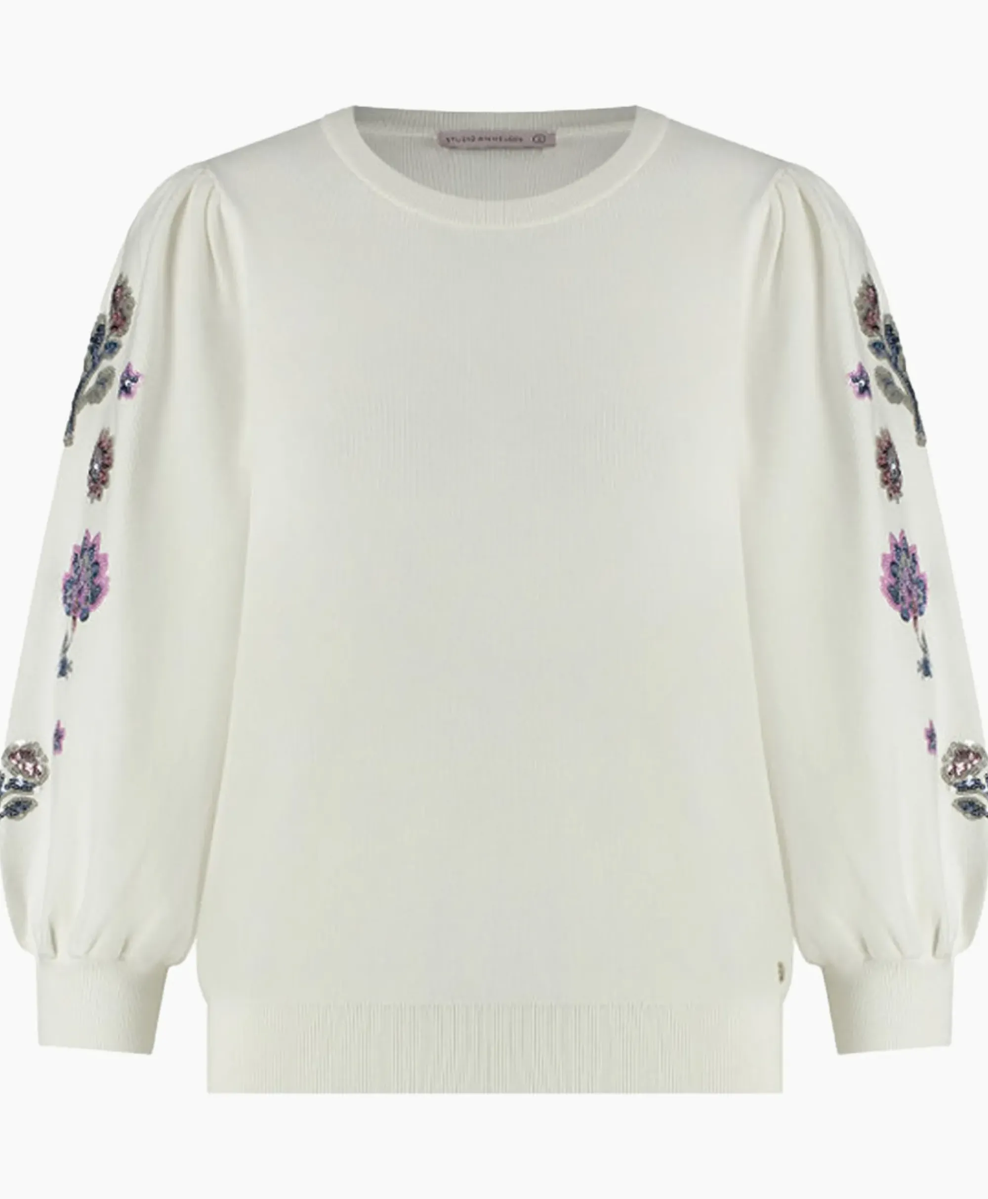 Truien^Studio Anneloes Pullover Hollie Embroidery Ecru