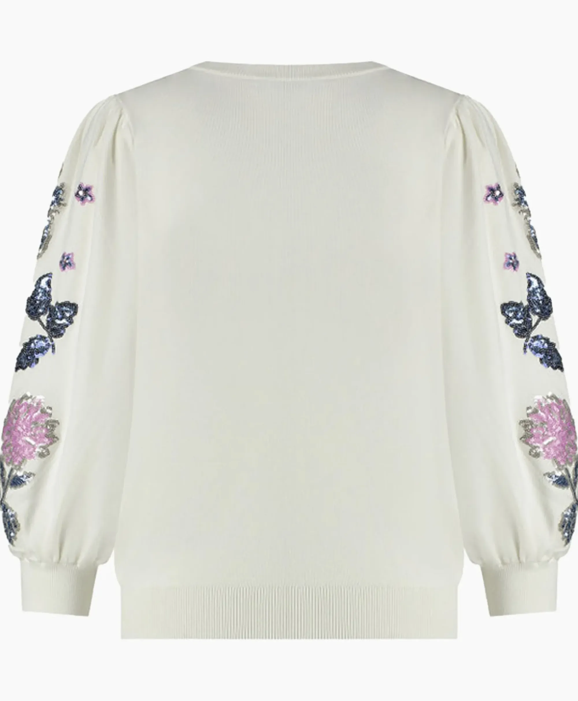 Truien^Studio Anneloes Pullover Hollie Embroidery Ecru