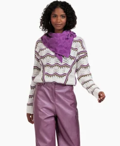 Truien^Studio Anneloes Pullover Leana Ajour Ecru