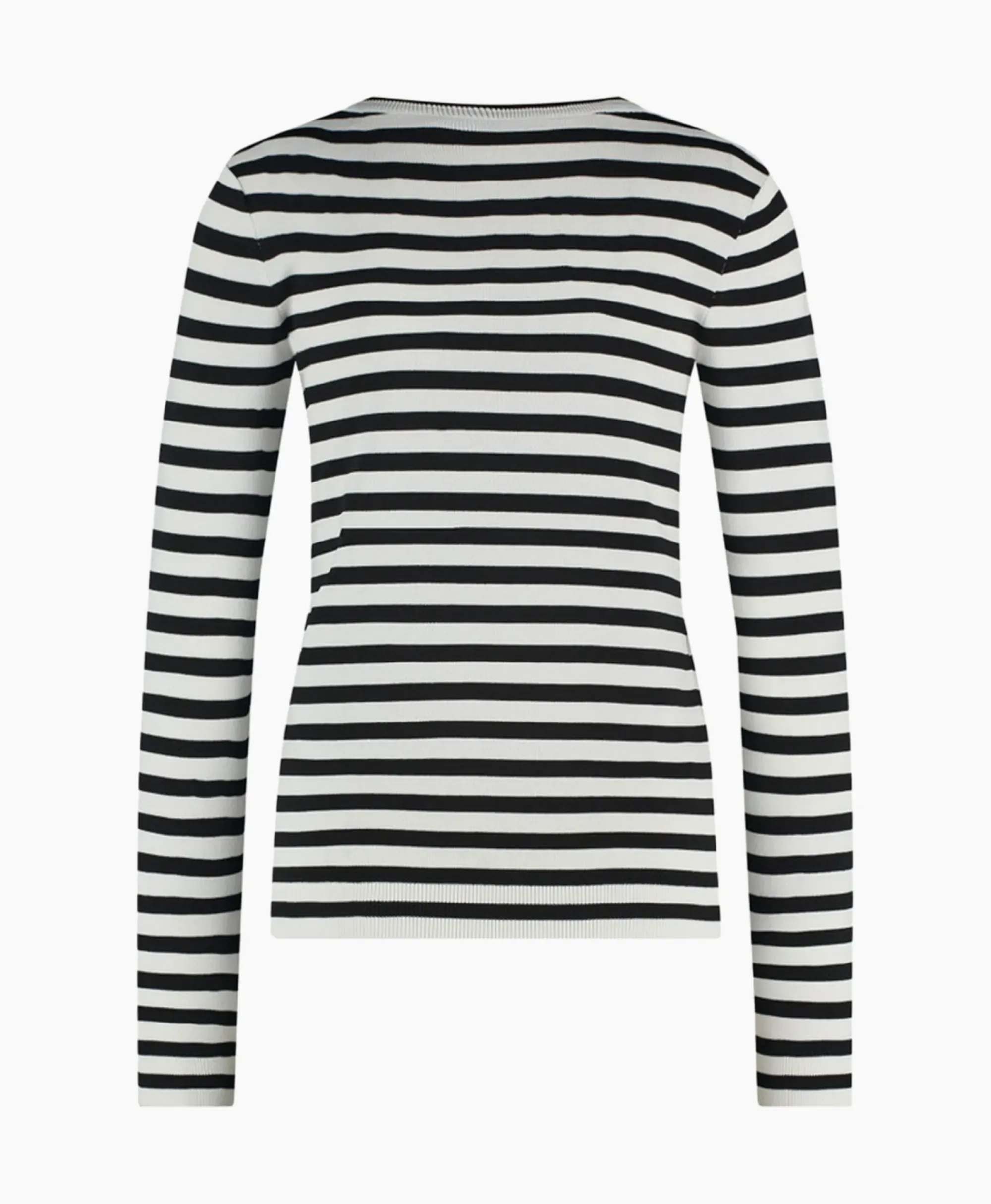 Truien^Studio Anneloes Pullover Luna Stripe Ecru