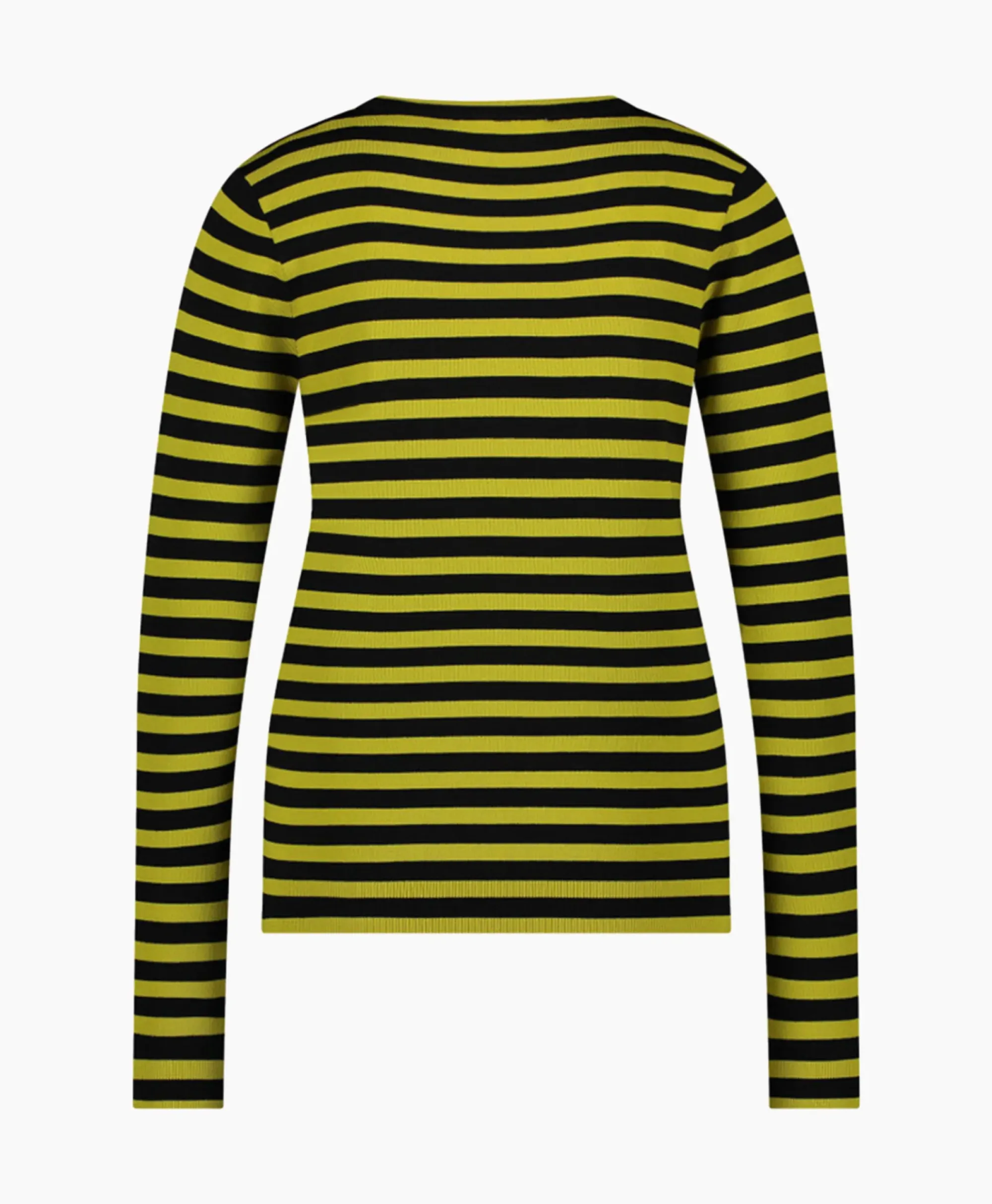 Truien^Studio Anneloes Pullover Luna Stripe Zwart Dessin