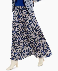 Rokken^Studio Anneloes Rok Janou Satin Flower Skirt Blauw
