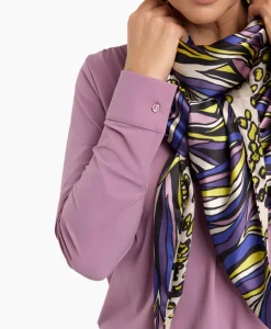 Sjaals^Studio Anneloes Sneaker Bodil Satin Scarf Groen