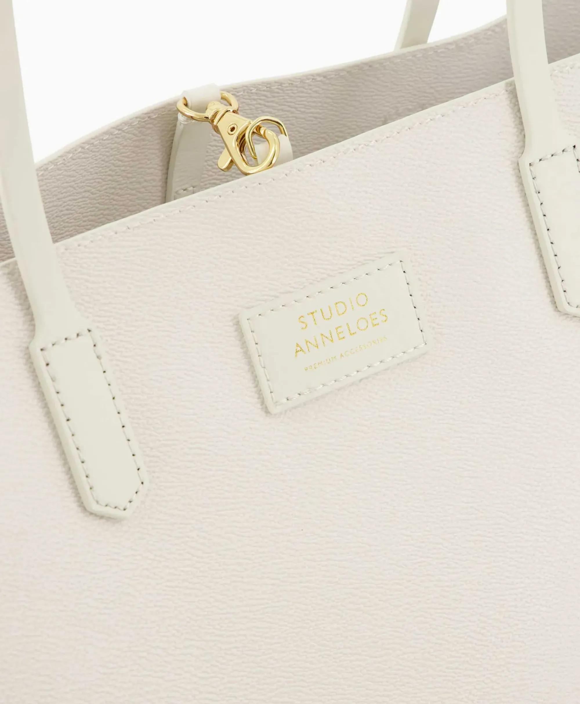 Tassen^Studio Anneloes Tas Shopper Sa Solid Off White
