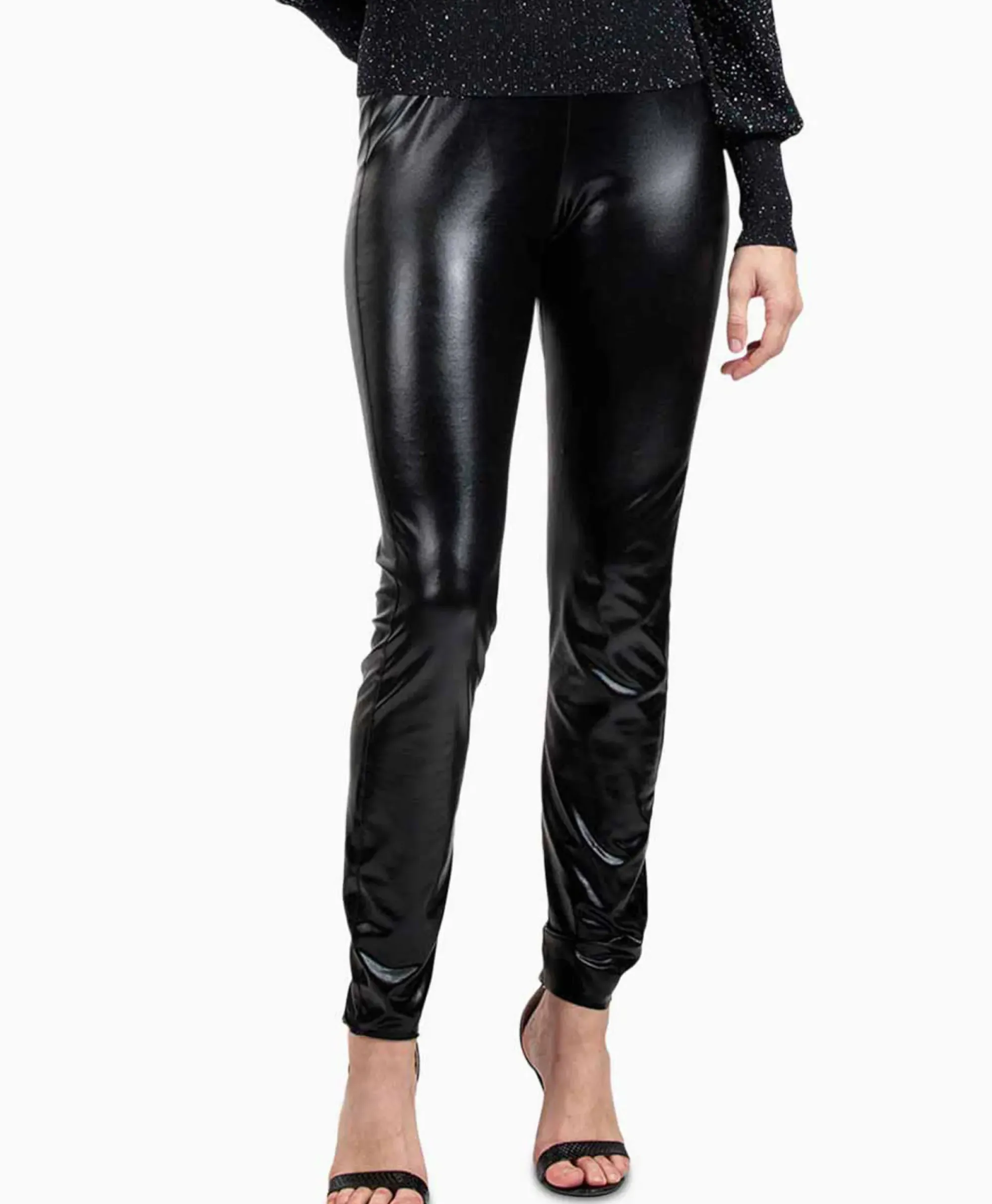 T-Shirts & Tops^Studio Anneloes Top Ally Metallic Legging Zwart Dessin
