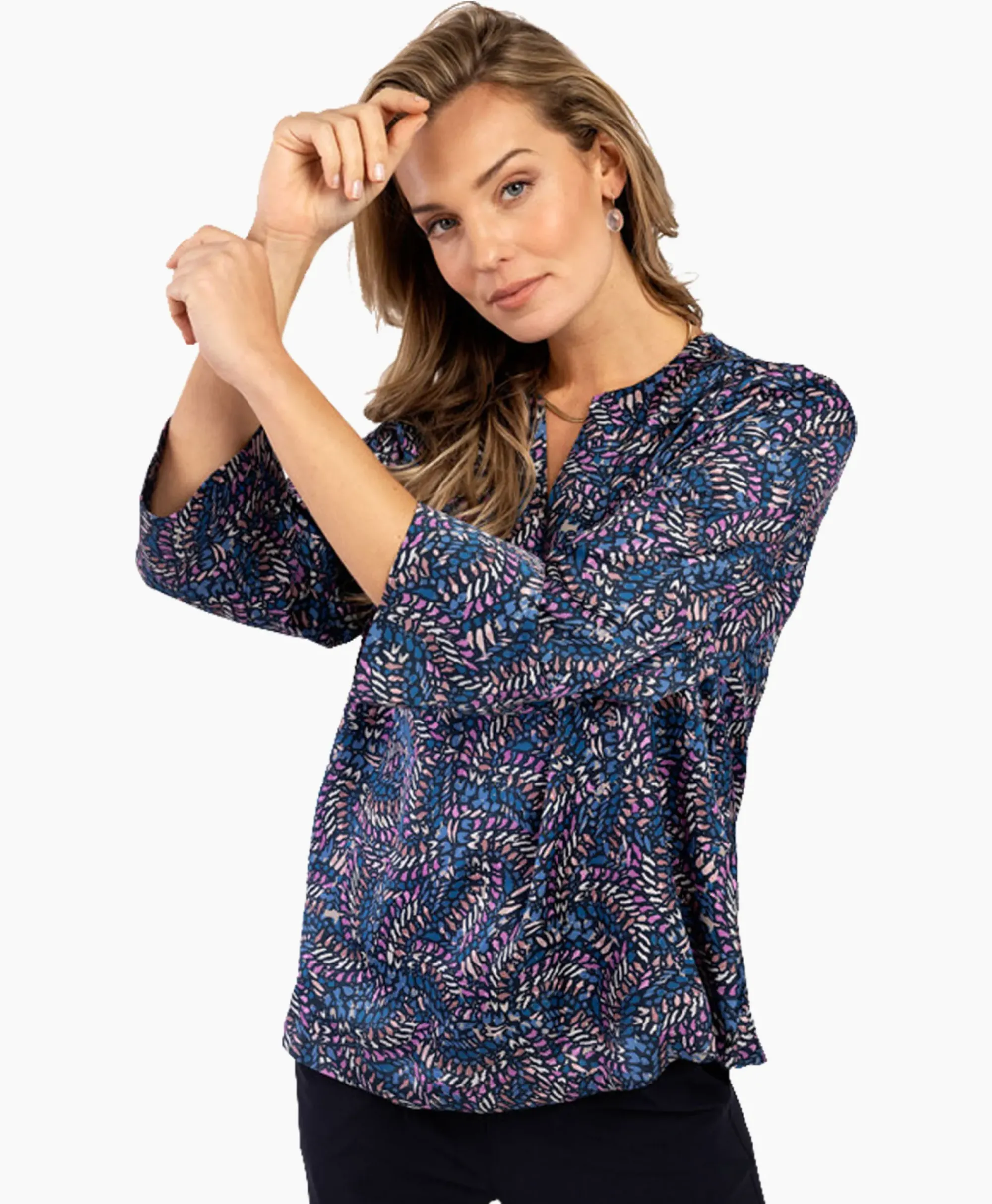 T-Shirts & Tops^Studio Anneloes Top Arletta Satin Brench Combo L
