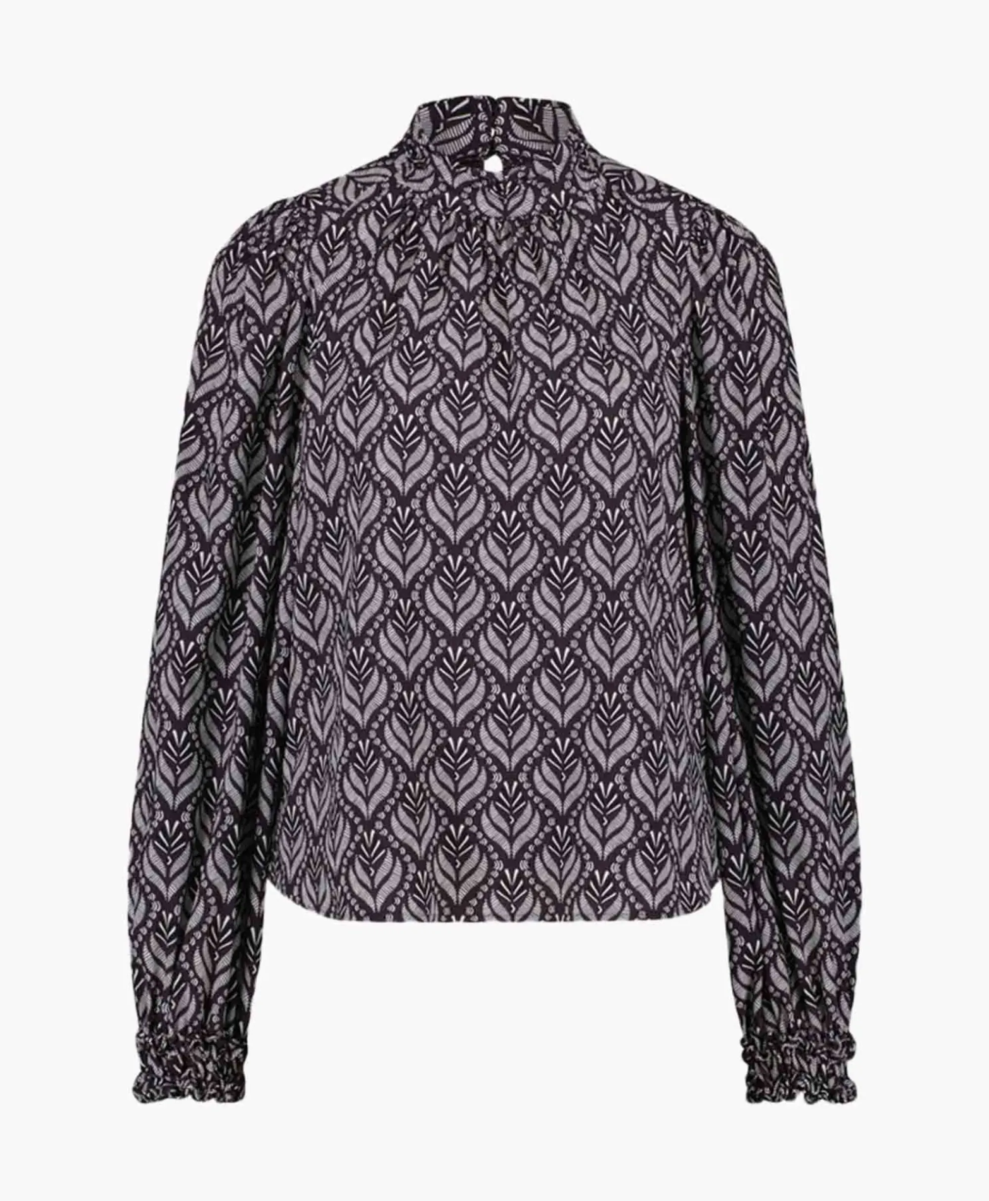 T-Shirts & Tops^Studio Anneloes Top Lysanne Wallpaper Bruin