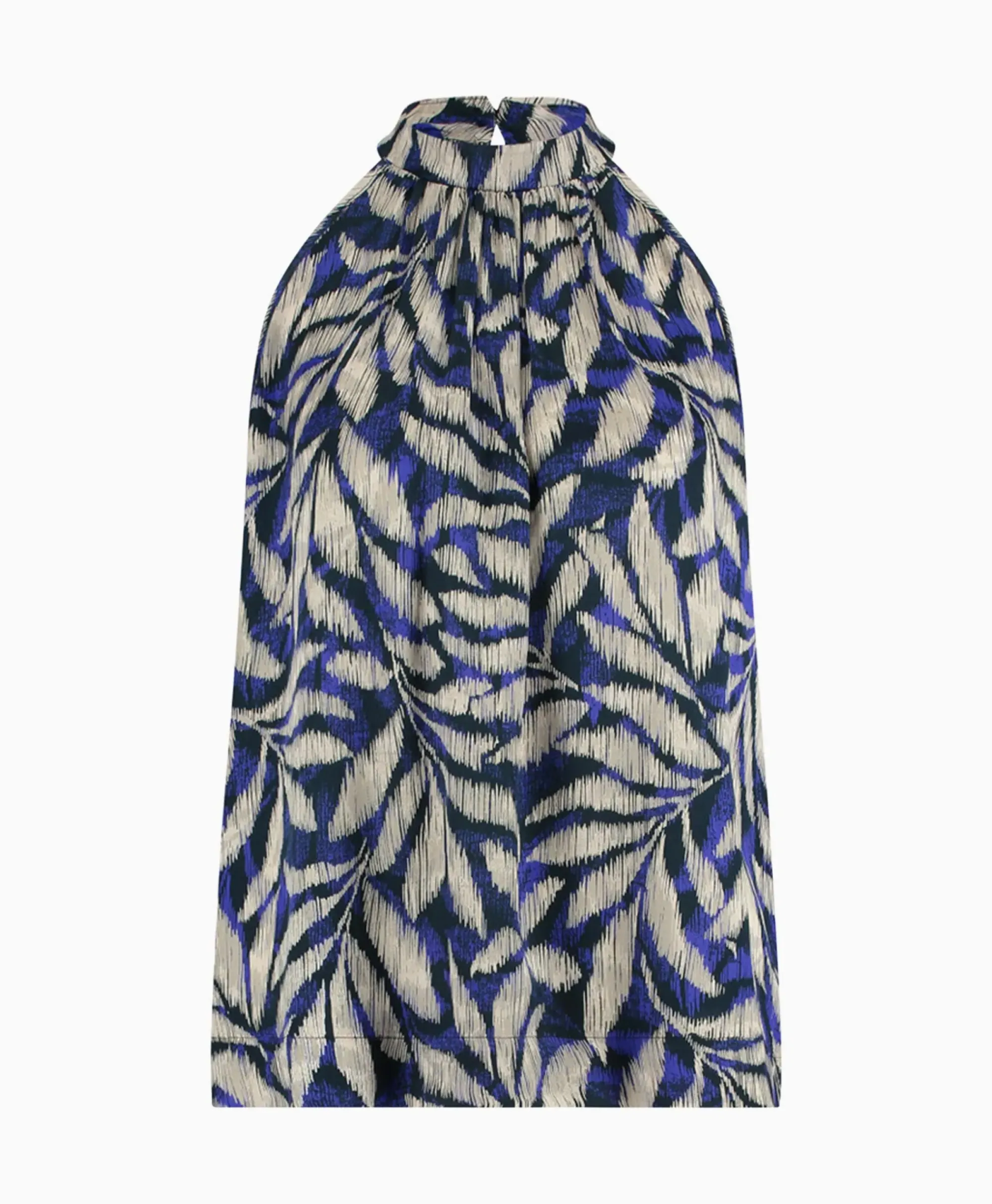 T-Shirts & Tops^Studio Anneloes Top Sara Satin Big Flower Blauw