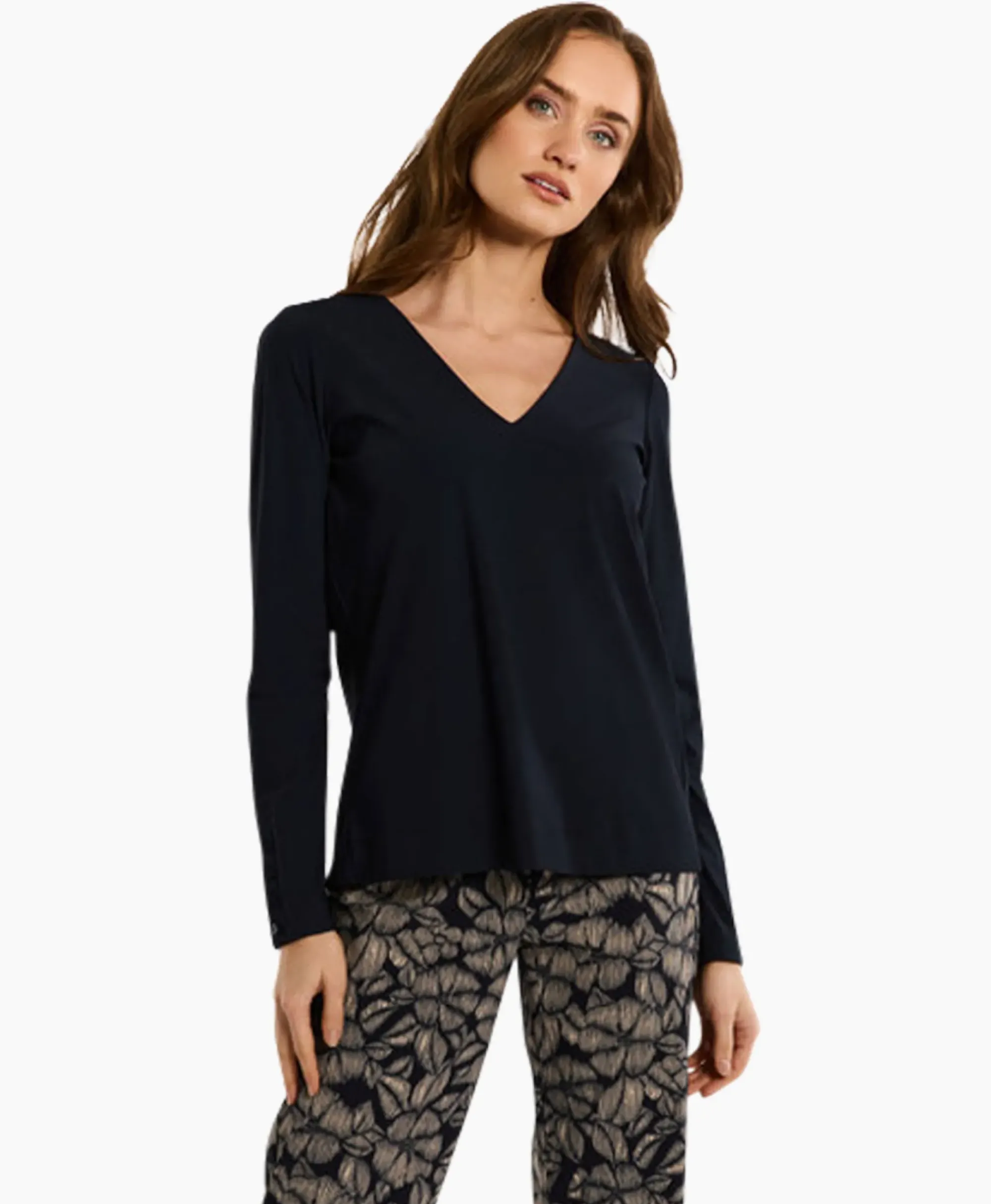 T-Shirts & Tops^Studio Anneloes Top & T-Shirt Lesley Shirt Donker Blauw
