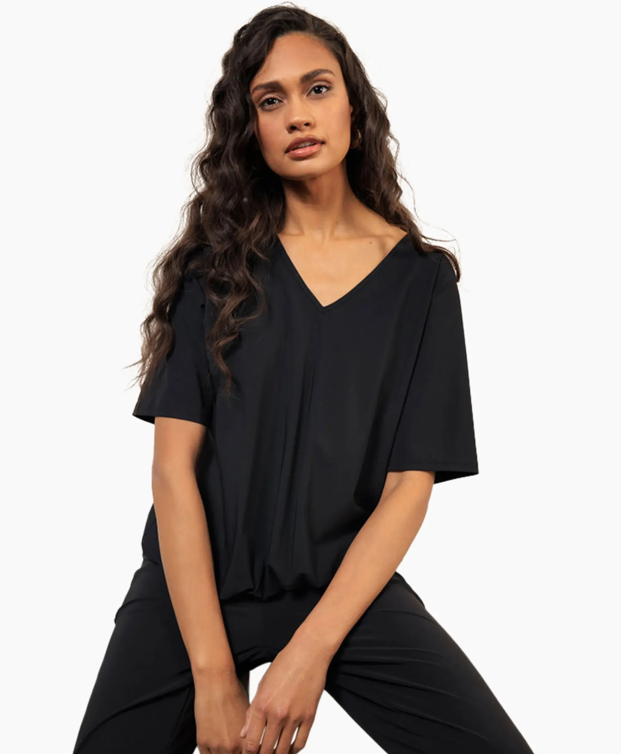 T-Shirts & Tops^Studio Anneloes Top & T-Shirt Vicky Shirt Zwart Dessin