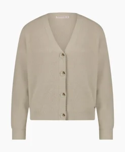 Vesten^Studio Anneloes Vest Olivian Soft Cardigan Zand