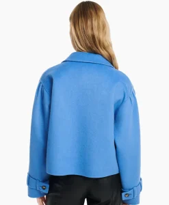 Jassen^Studioar By Arma Mantel Catalana Wool Blend Blauw