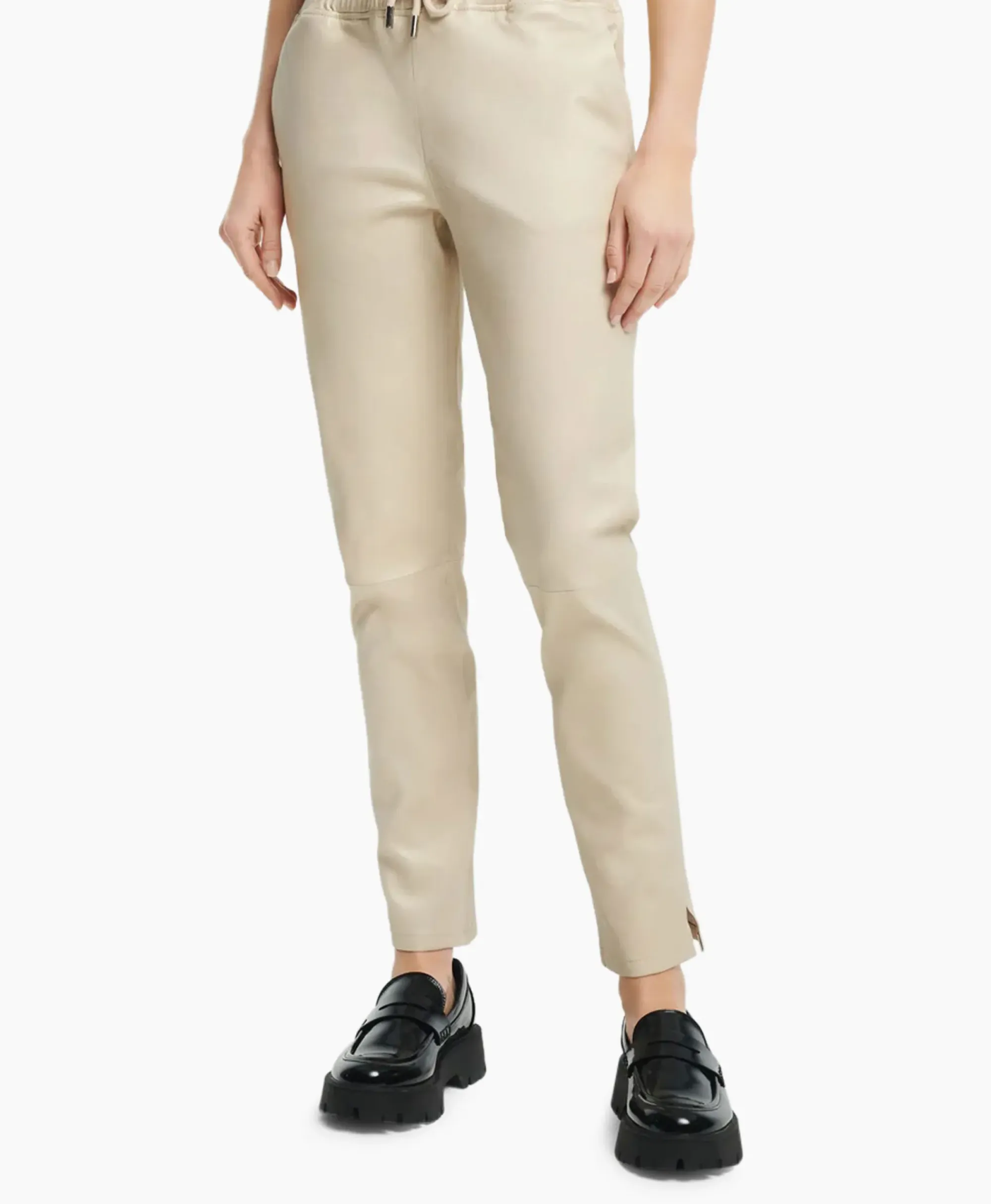 Broeken^Studioar By Arma Pantalon Naomi Stretch Plonge Licht Grijs