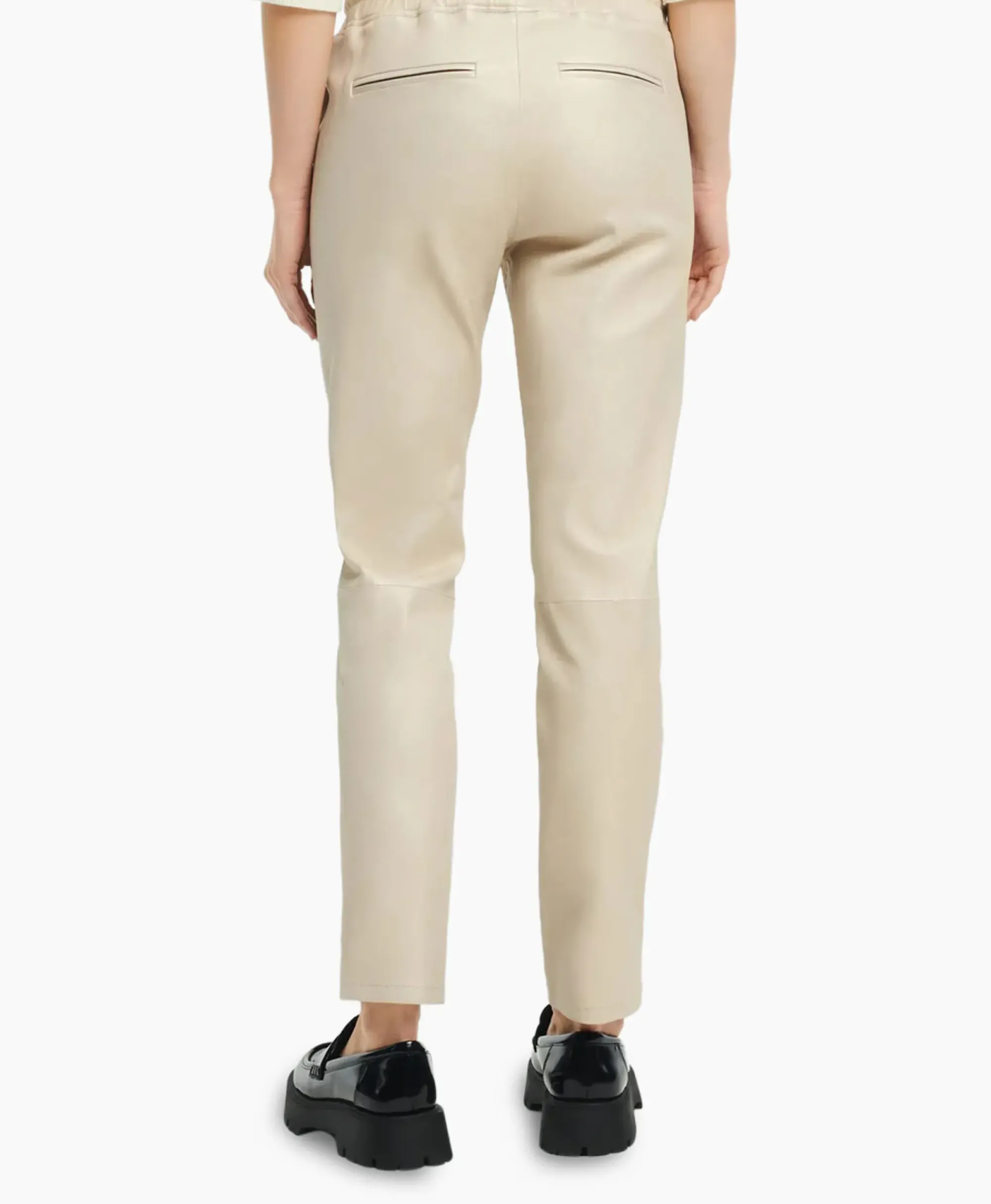 Broeken^Studioar By Arma Pantalon Naomi Stretch Plonge Licht Grijs
