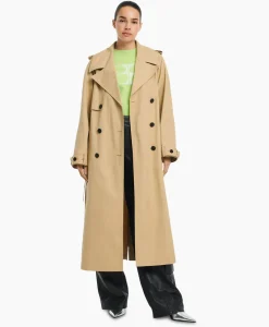 Jassen^Studioar By Arma Trenchcoat Mexia Cotton Twill Beige
