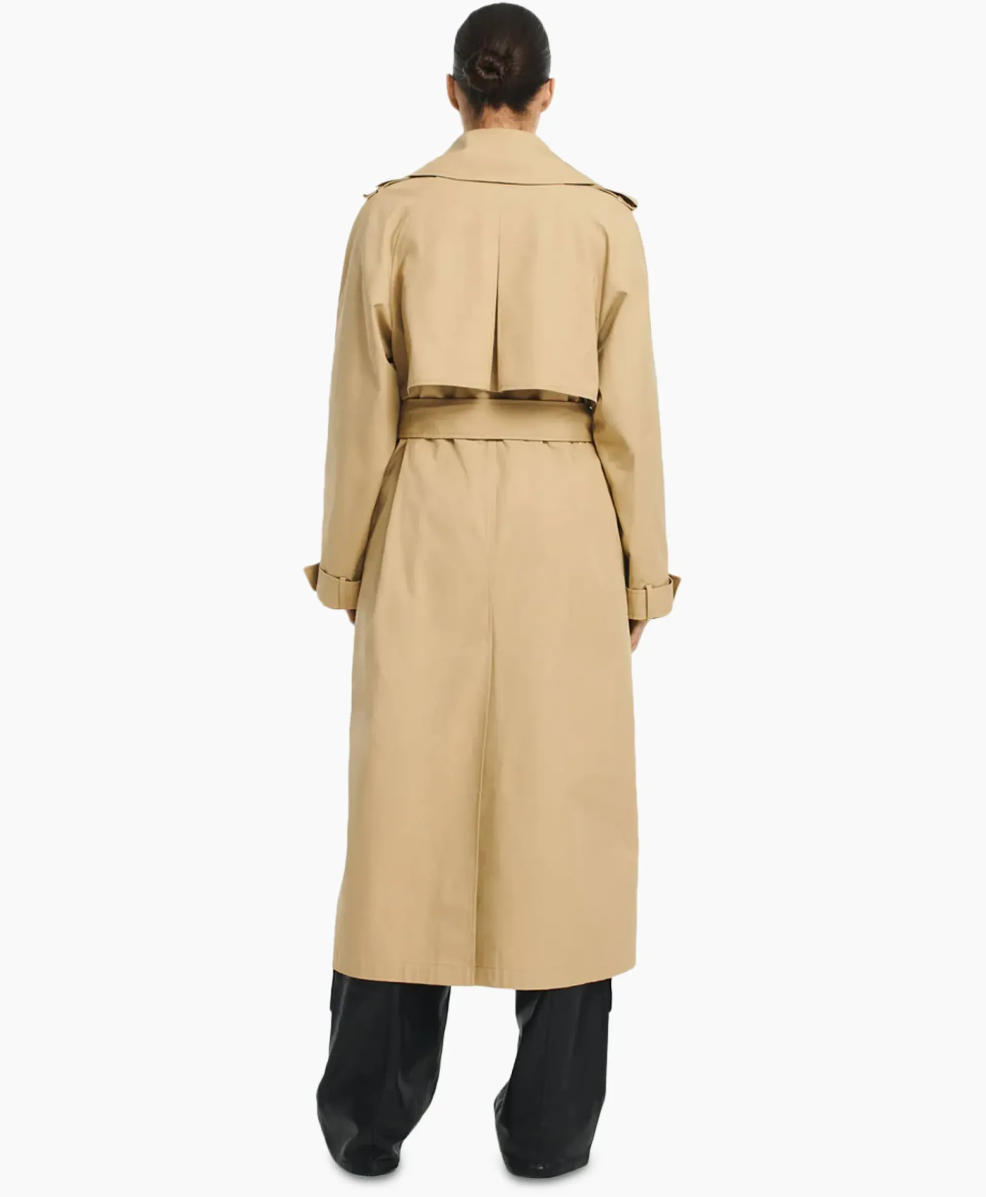 Jassen^Studioar By Arma Trenchcoat Mexia Cotton Twill Beige