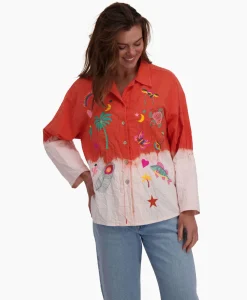 Blouses^Susanna Blu Blouse Gardenia Gb13 Khaki