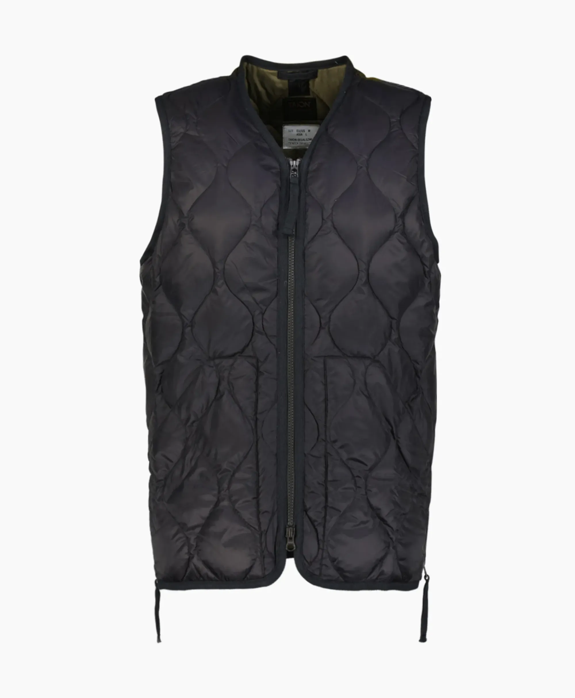 Jassen^Taion Bodywarmer Military V Neck Zwart