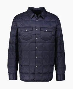 Jassen^Taion Jack W-Pocket Down Shirts Donker Blauw