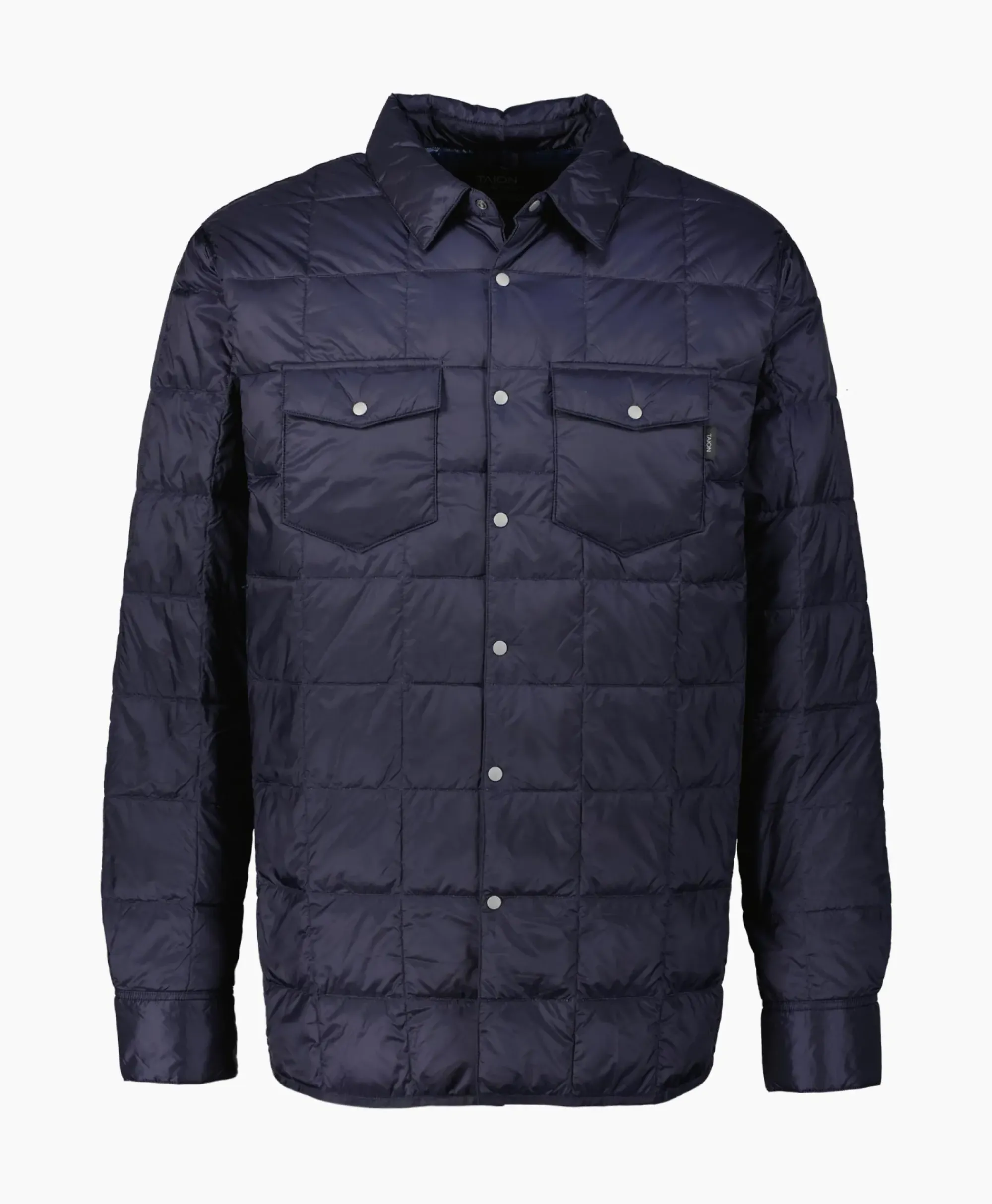 Jassen^Taion Jack W-Pocket Down Shirts Donker Blauw