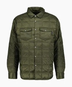 Jassen^Taion Jack W-Pocket Down Shirts Donker Groen