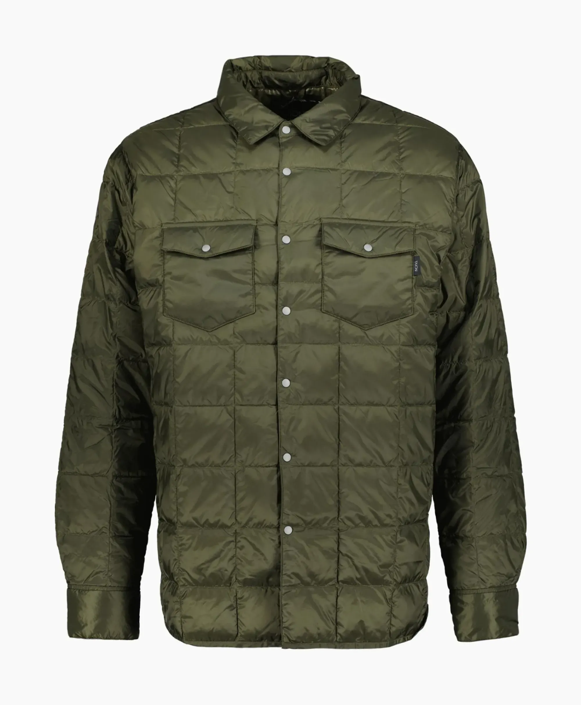 Jassen^Taion Jack W-Pocket Down Shirts Donker Groen