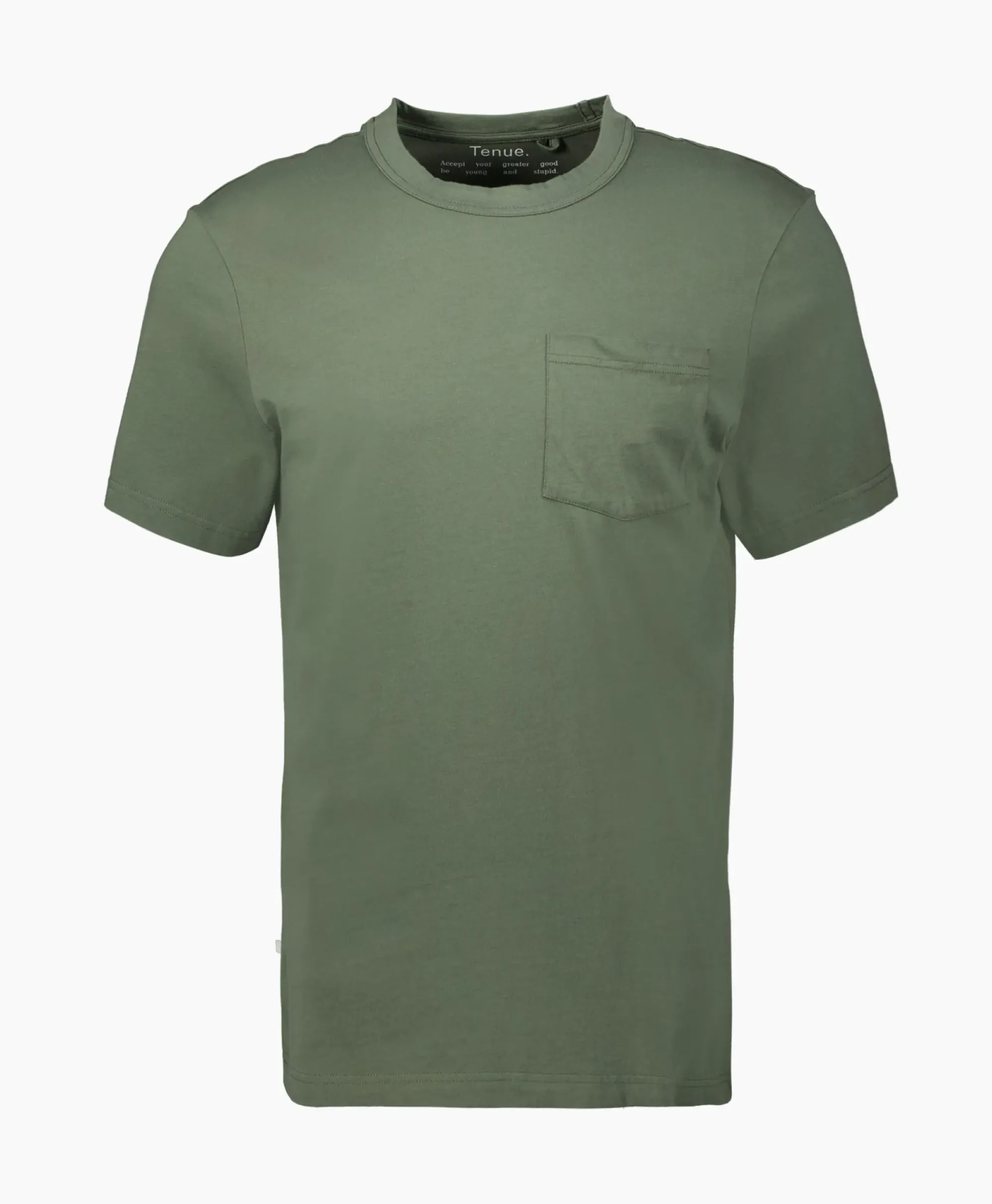 T-Shirts^Tenue. T-Shirt Korte Mouw John Pocket Tee Khaki