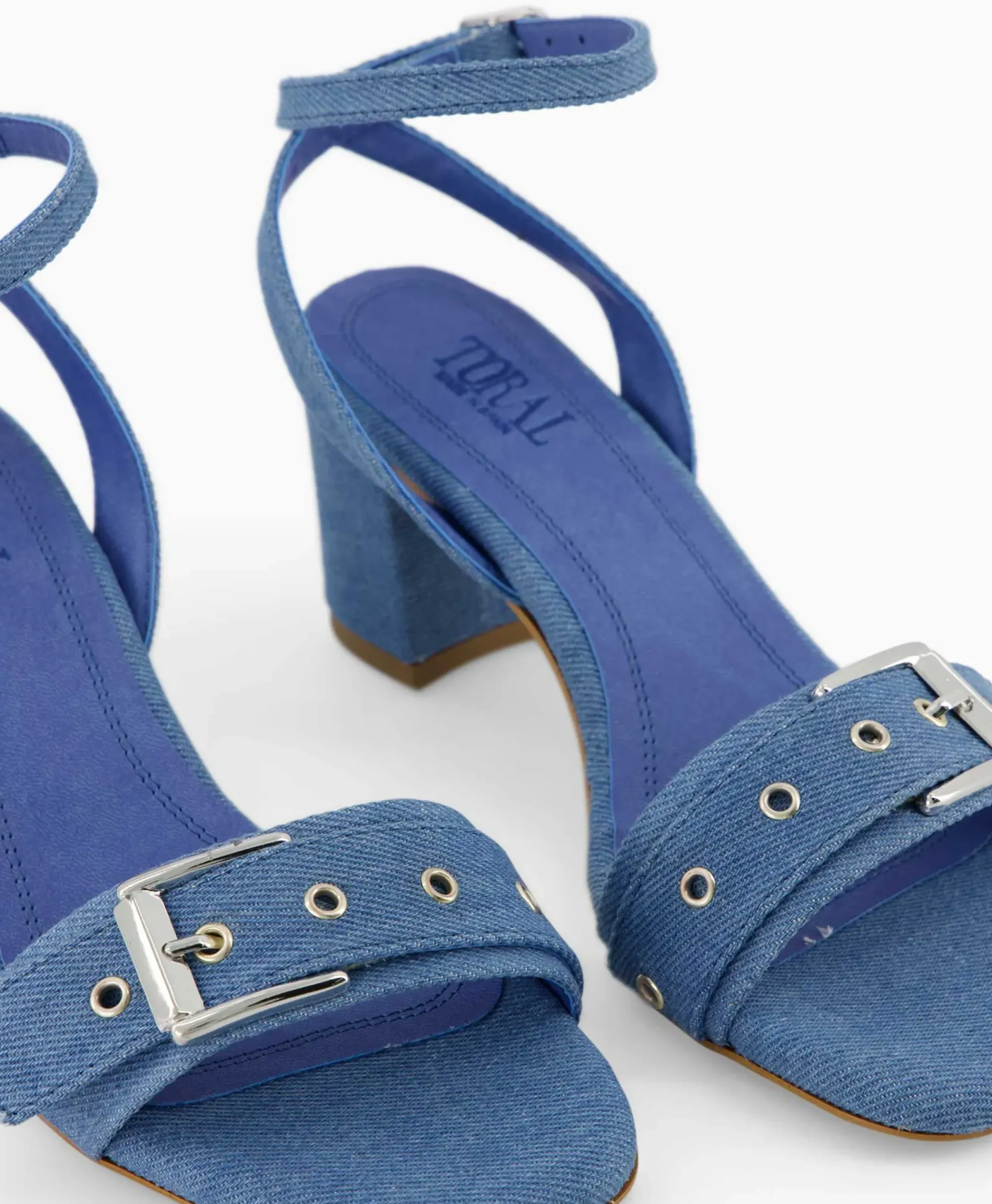 Sandalen^Toral Sandaal Met Hak Tl-Melissa Licht Blauw