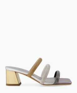Sandalen^Toral Sandaal Met Hak Tl-Mila Zilver
