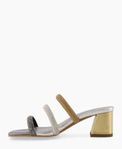 Sandalen^Toral Sandaal Met Hak Tl-Mila Zilver