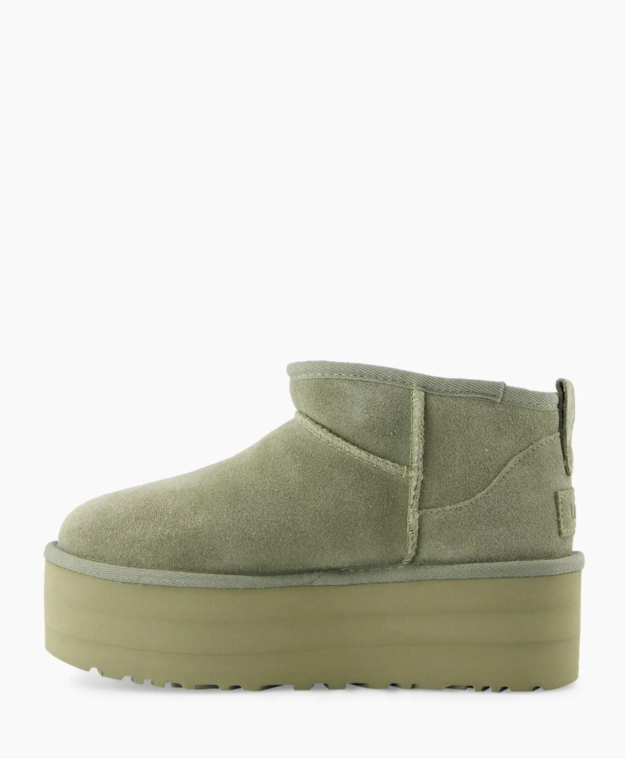 Laarzen^Ugg Enkellaars W Classic Ultra Mini Platform Groen