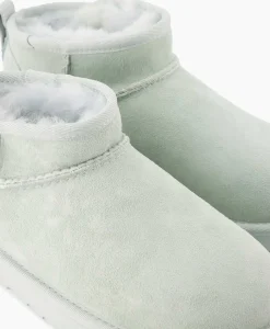 Laarzen^Ugg Enkellaars W Classic Ultra Mini Licht Blauw