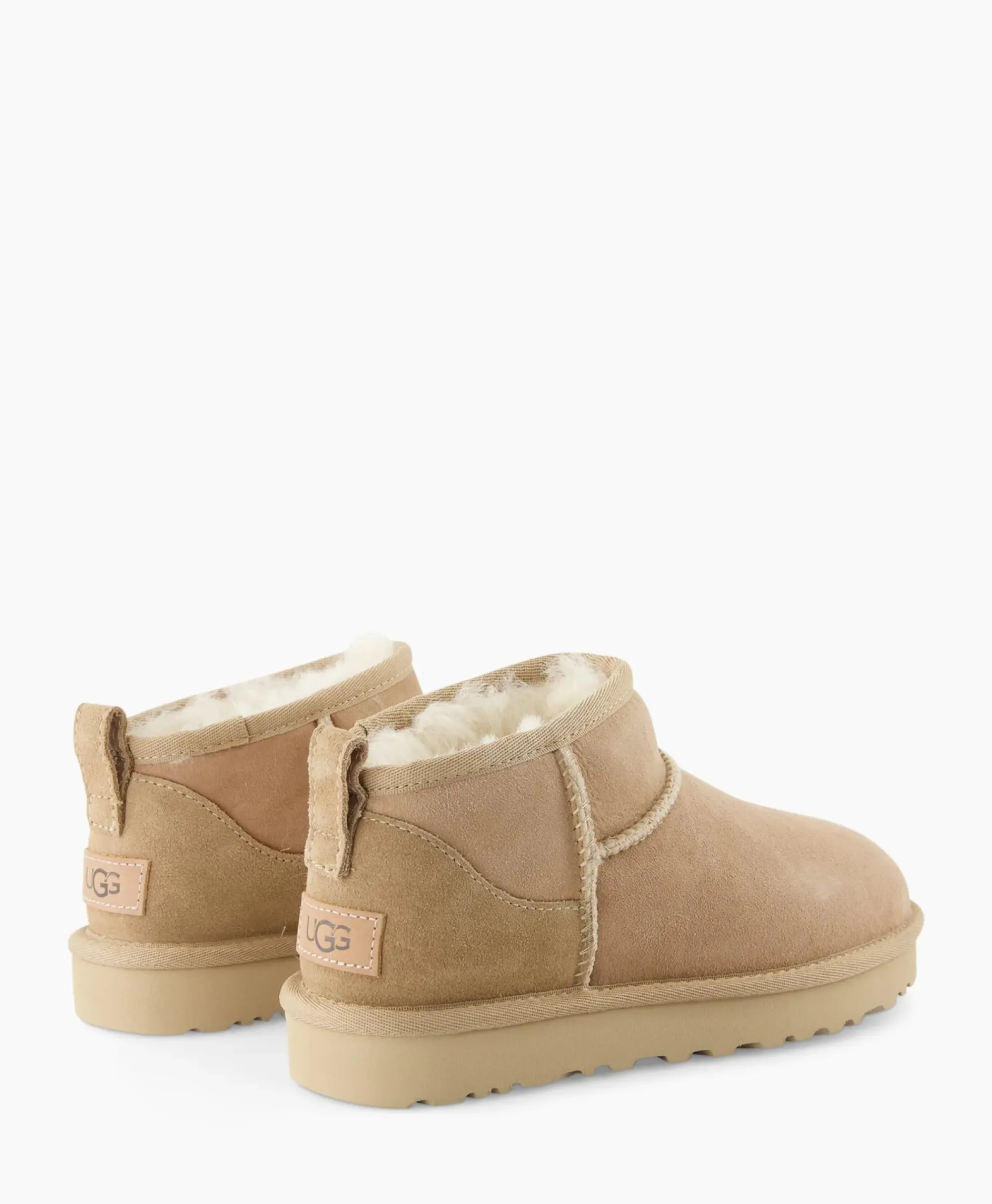 Laarzen^Ugg Enkellaars Winterboot Classic Ultra Mini Zand