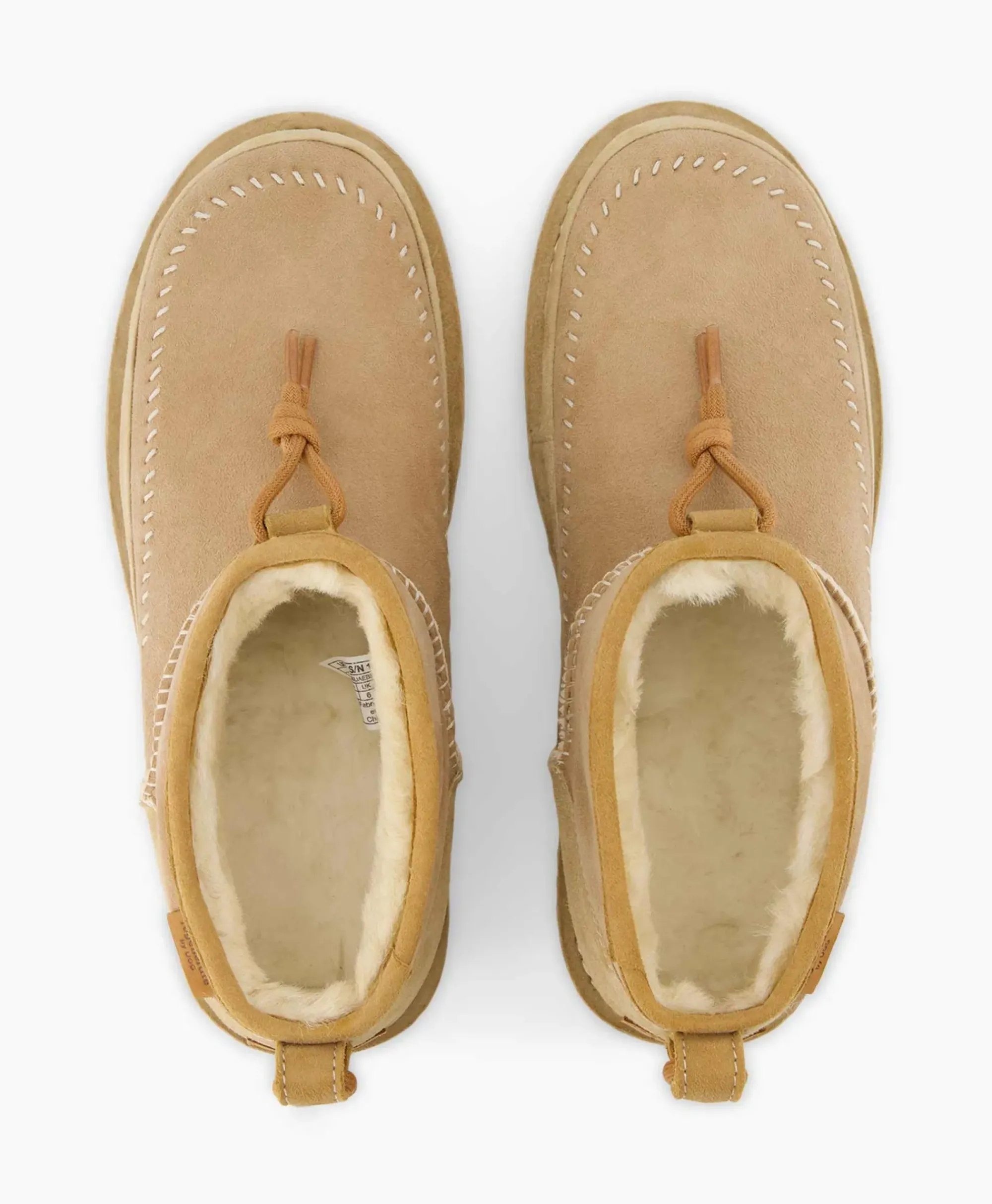 Laarzen^Ugg Enkellaars W Ultra Mini Crafted Regenerate Beige