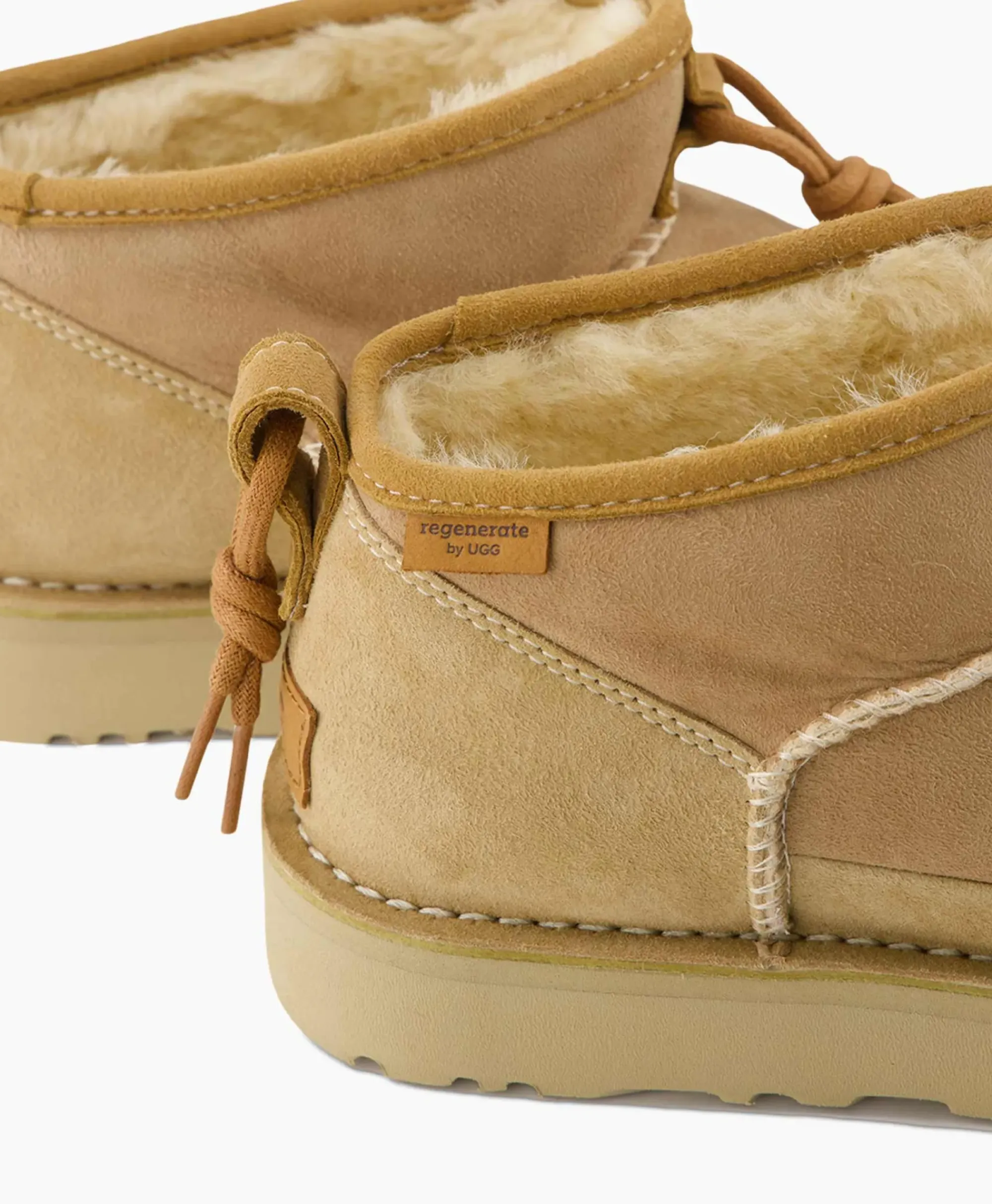 Laarzen^Ugg Enkellaars W Ultra Mini Crafted Regenerate Beige