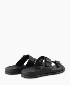 Sandalen^Ugg Sandaal Wainscott Buckle Slide Black Jeans