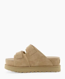Sandalen^Ugg Sandaal Zonder Hak W Goldenstar Hi Slide Beige