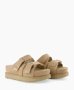 Sandalen^Ugg Sandaal Zonder Hak W Goldenstar Hi Slide Beige