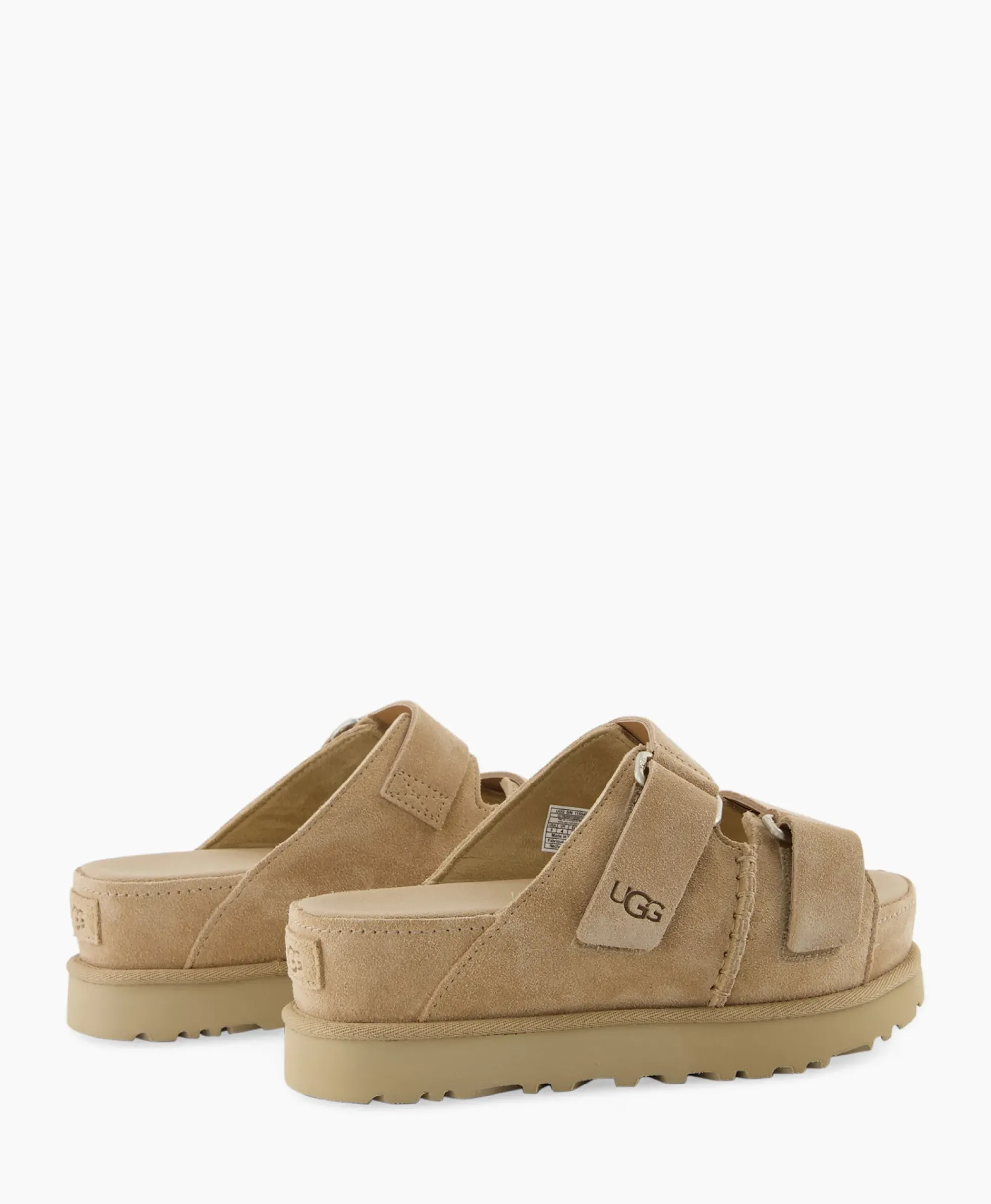 Sandalen^Ugg Sandaal Zonder Hak W Goldenstar Hi Slide Beige