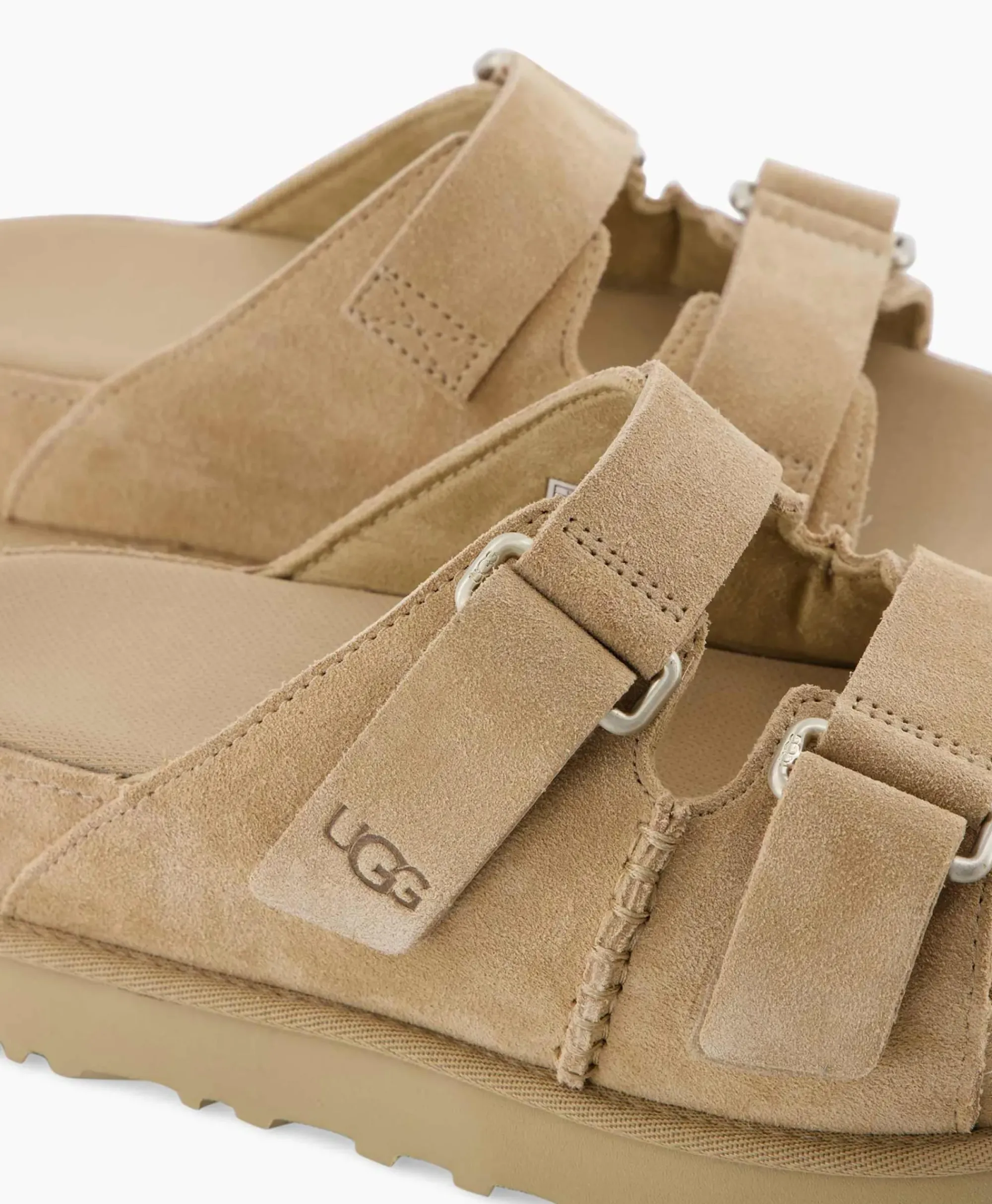 Sandalen^Ugg Sandaal Zonder Hak W Goldenstar Hi Slide Beige